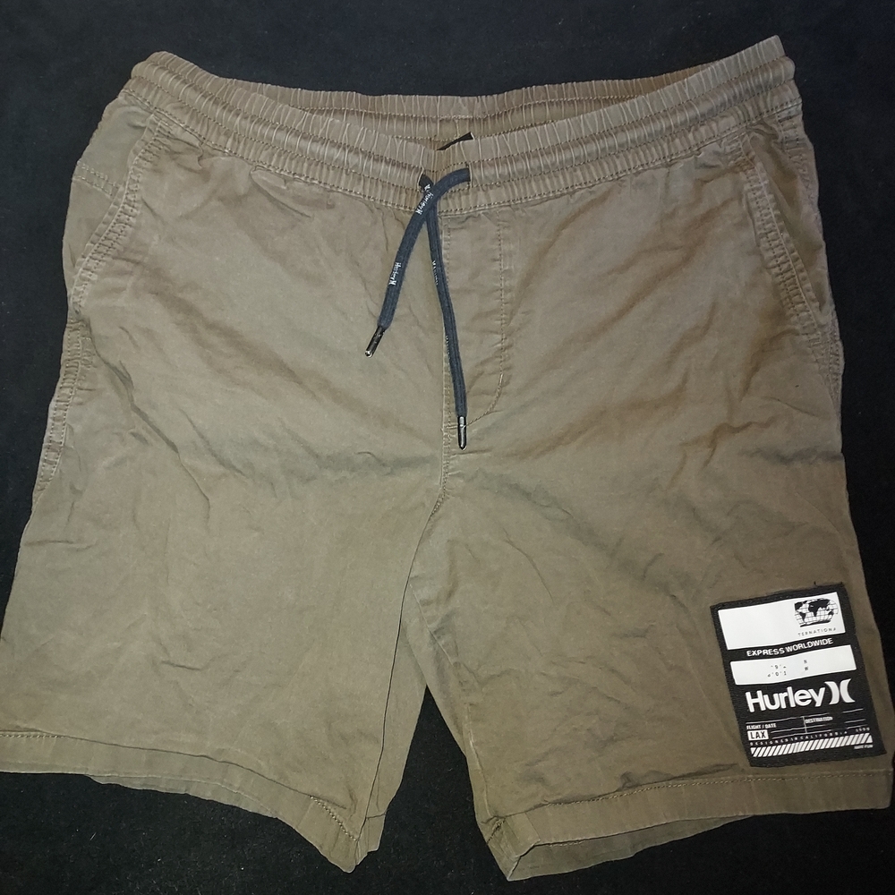 Hurley Men's Khaki Athletic Shorts